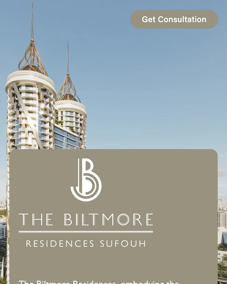 The Biltmore Residences, landing page for osus properties