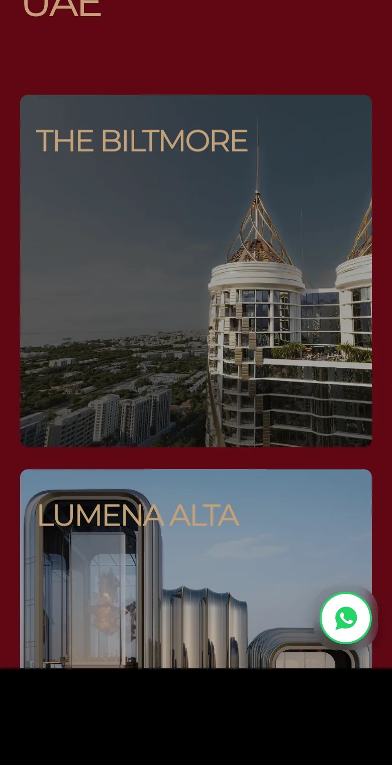 Projects as cards you can thumb through.