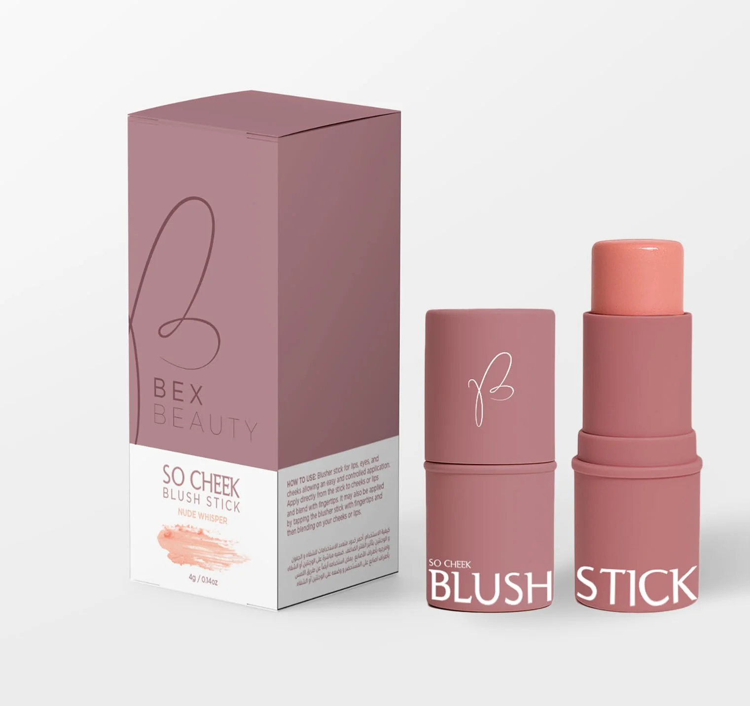 So Cheeky blush stick, packaging design