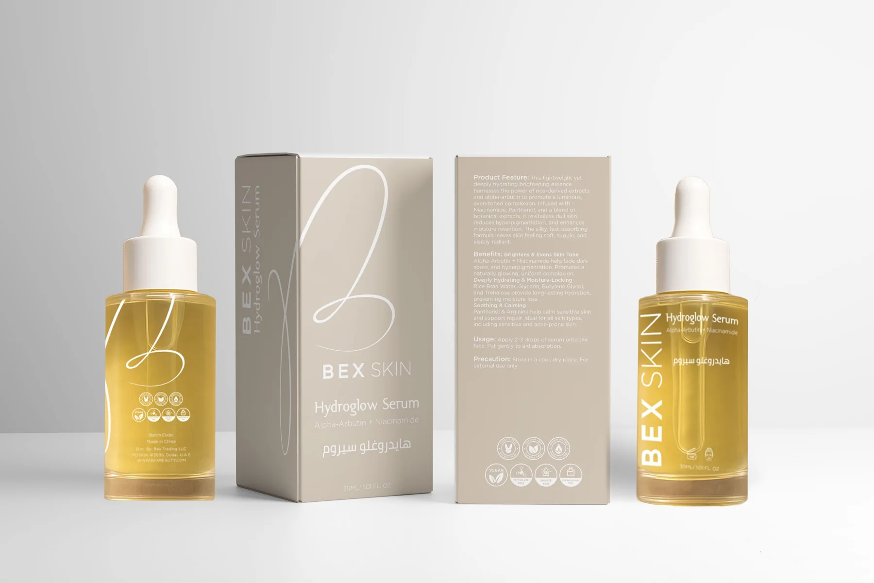 Bex Skin range, packaging system