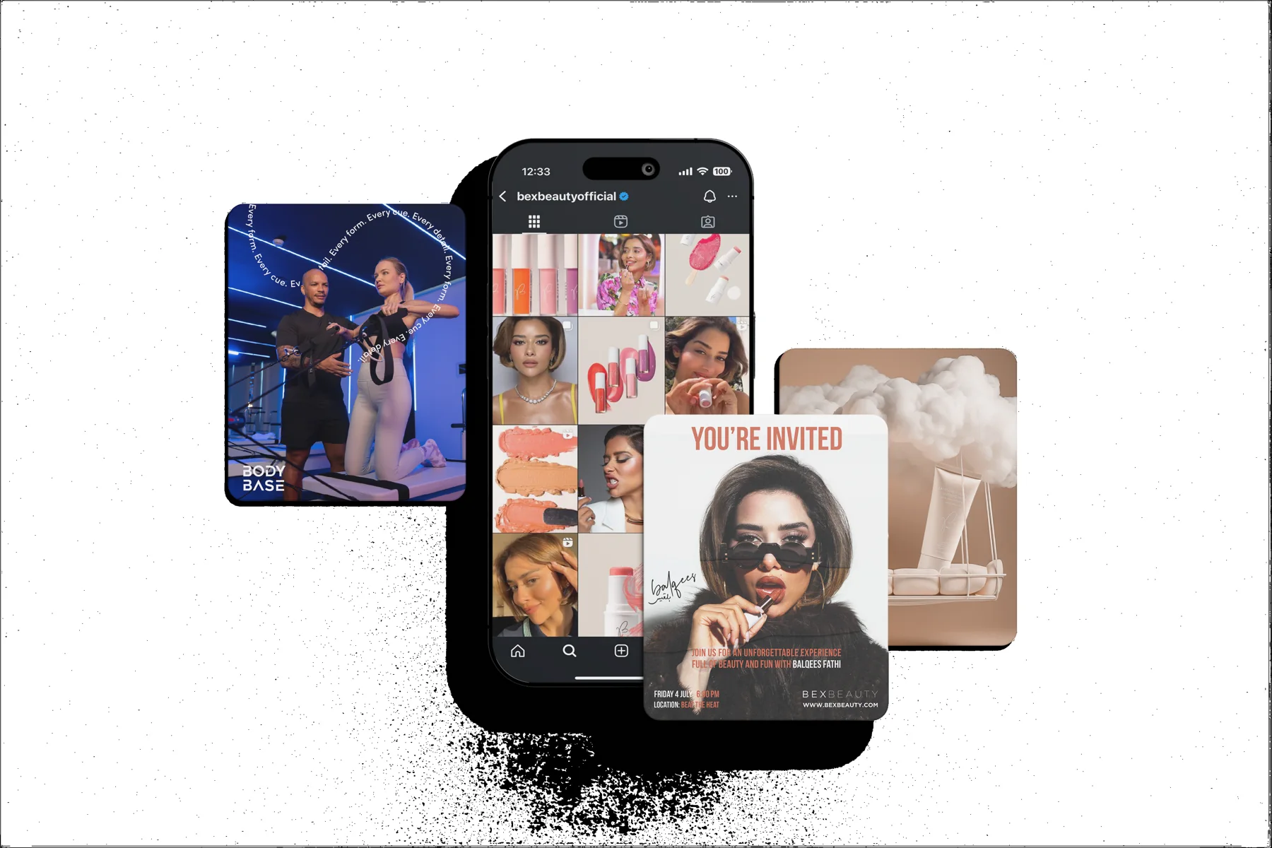 Social campaign, campaign posts and stories