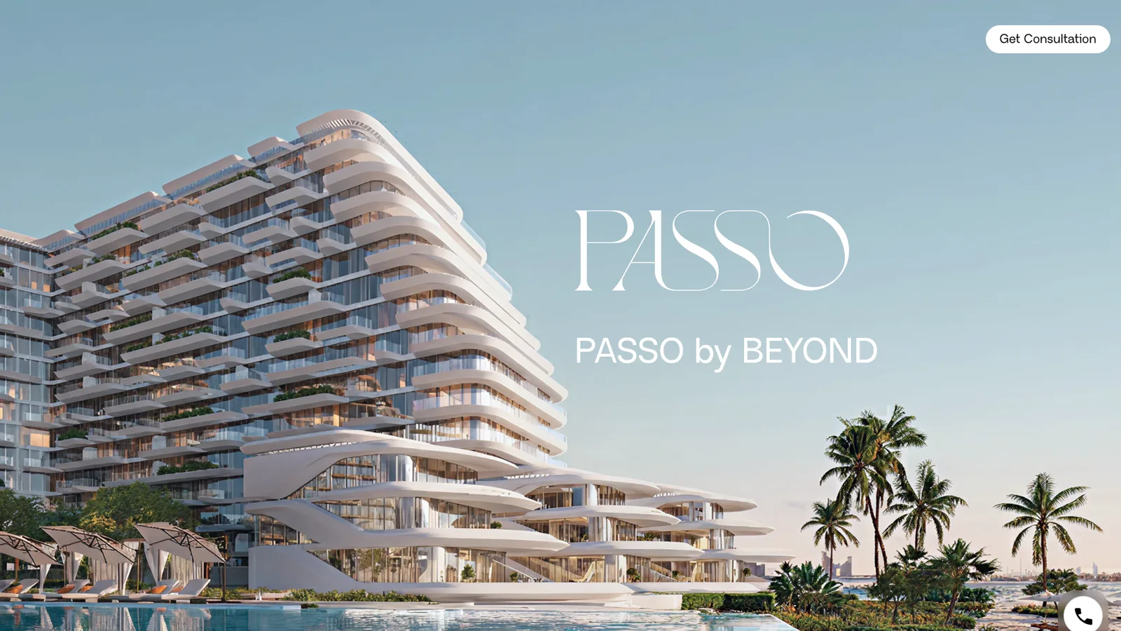 PASSO by BEYOND, landing page for osus properties